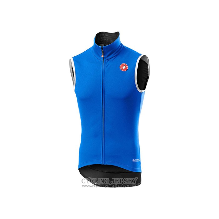 2021 Wind Vest Castelli Blue Short Sleeve And Bib Short